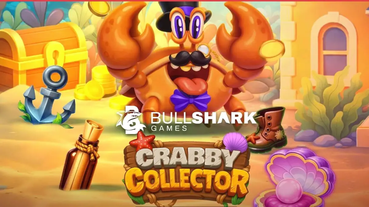 O caranguejo elegante de Crabby Collector em um cenário subaquático vibrante