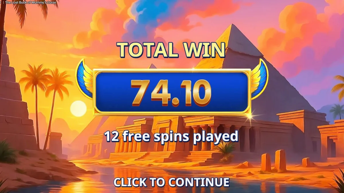 The Lost Book of Mummy’s Curse slot machine interface